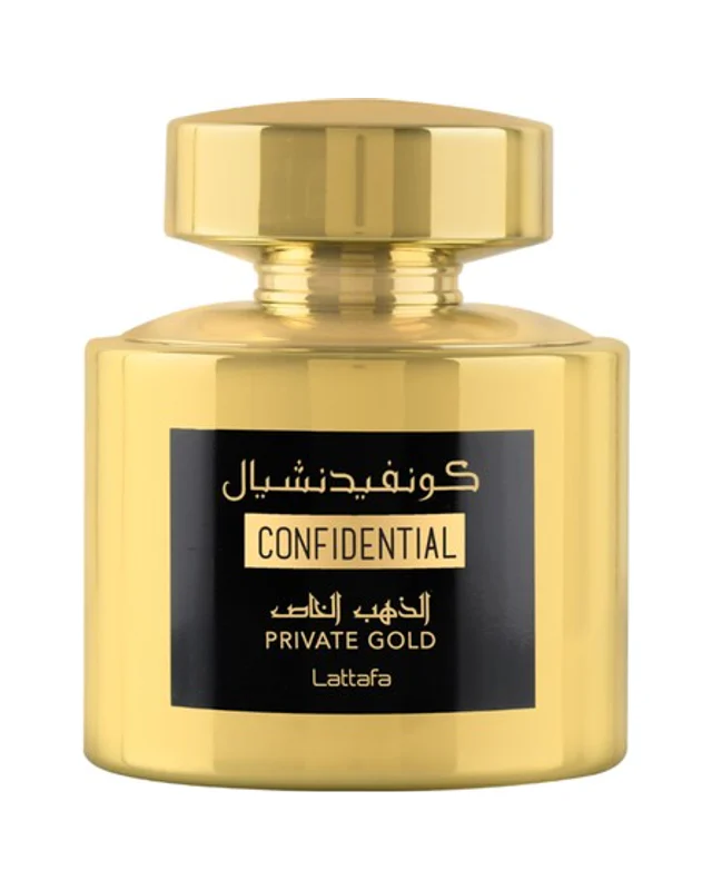 Lattafa Confidential Private Gold Eau de Parfum 100 ml bočica