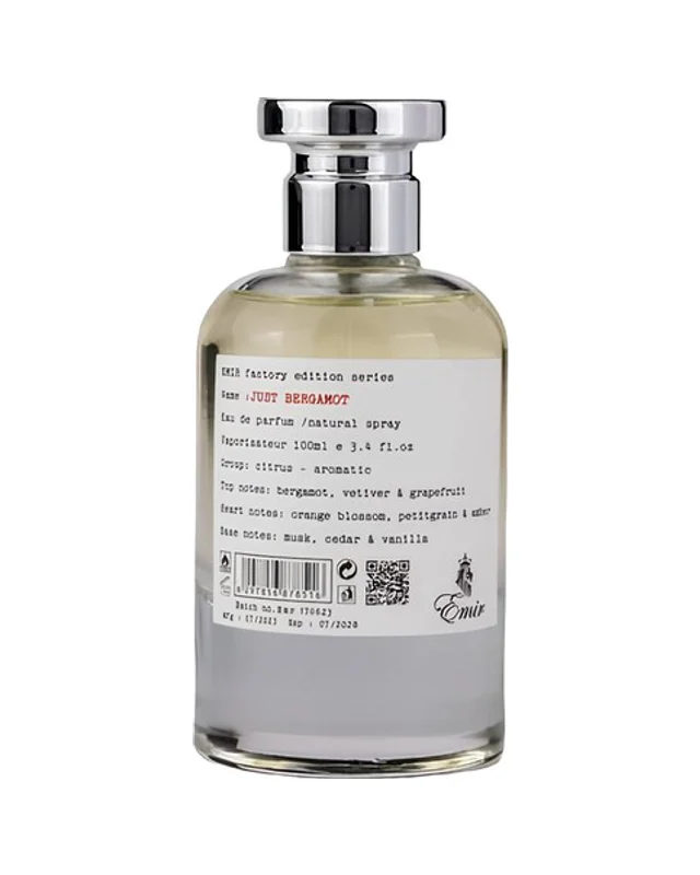 Paris Corner Emir Factory Edition Just Bergamot Eau de Parfum 100 ml bočica